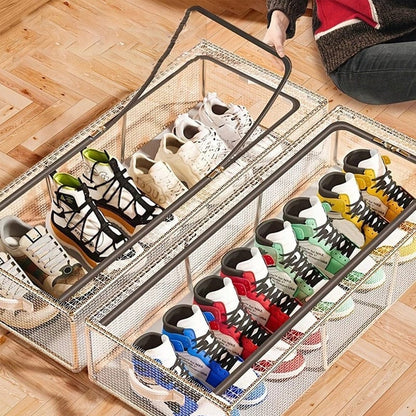 Shoe Storage Box With Steel Frame Large Rack