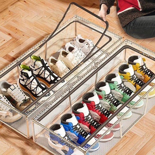 Shoe Storage Box With Steel Frame Large Rack