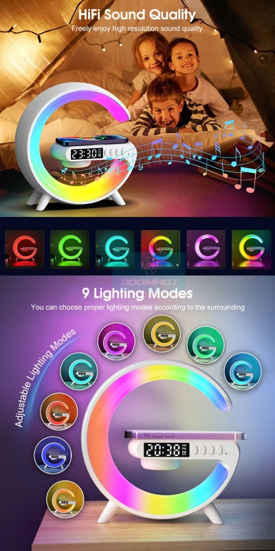 G shaped lamp bt 2301 portable speaker