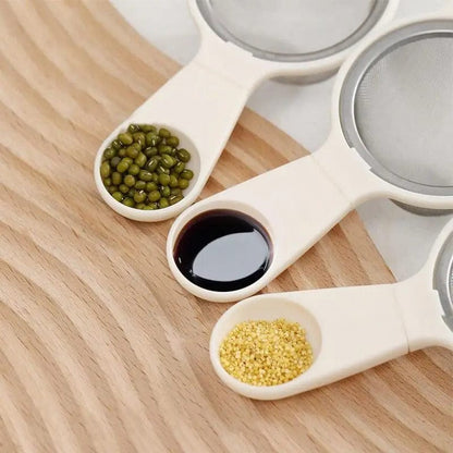 1 pc stainless steel strainer with plastic handle  