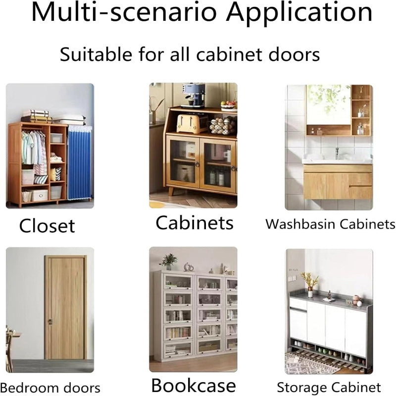 2pcs Set Strong Magnetic Door Closer Punch Free