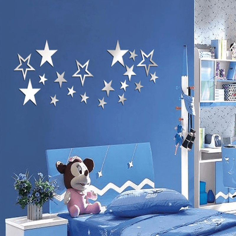 24 pcs stars acrylic wall sticker