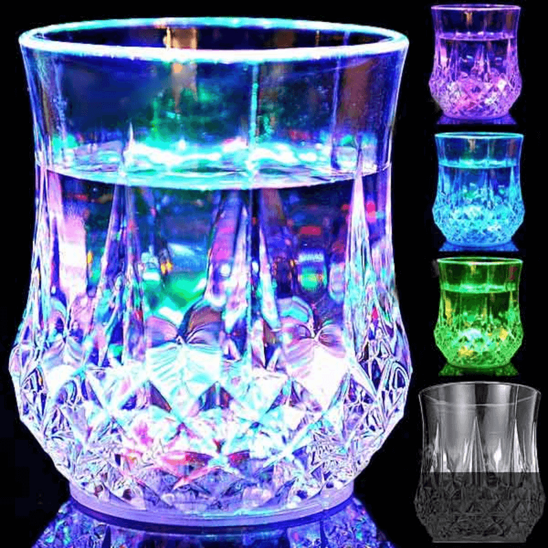 Magic inductive rainbow led glass