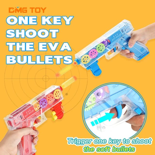 Gear gun light sounds and foam shooting