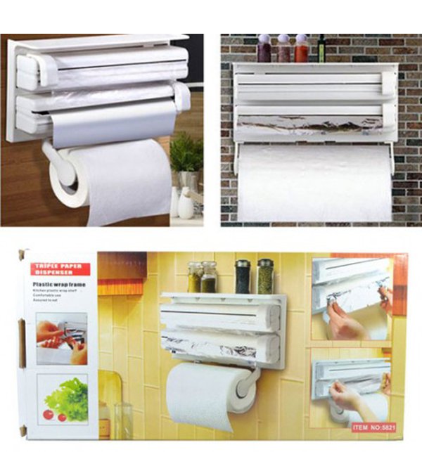 Triple paper dispenser