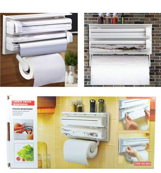 Triple paper dispenser