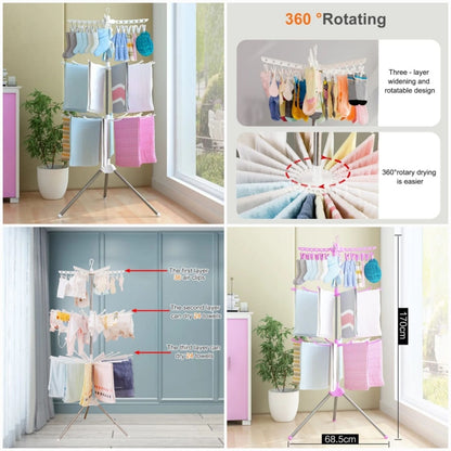 Aluminum foldable cloth drying stand