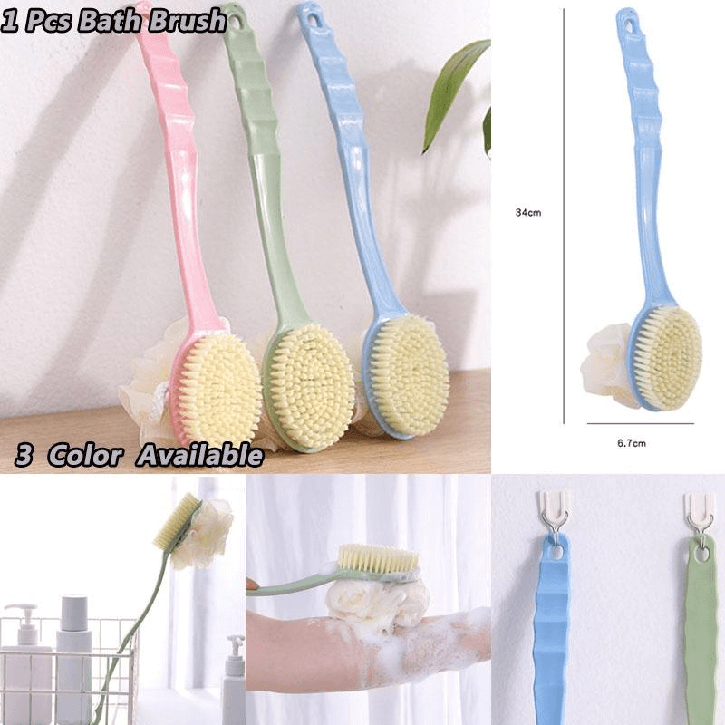 Long handle bath brush