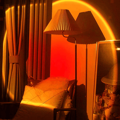 Sunset led projection night light