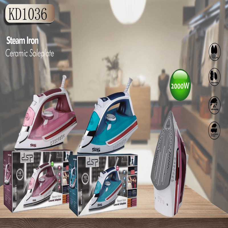 Dsp home professional electric steam iron