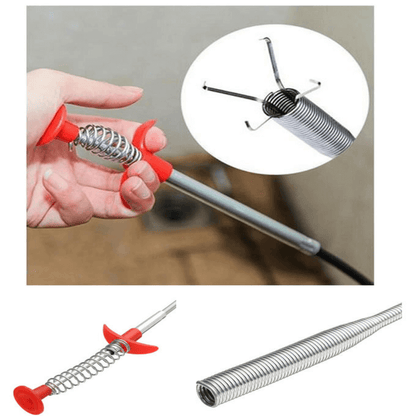 Drain unblocker snake stick cleaner