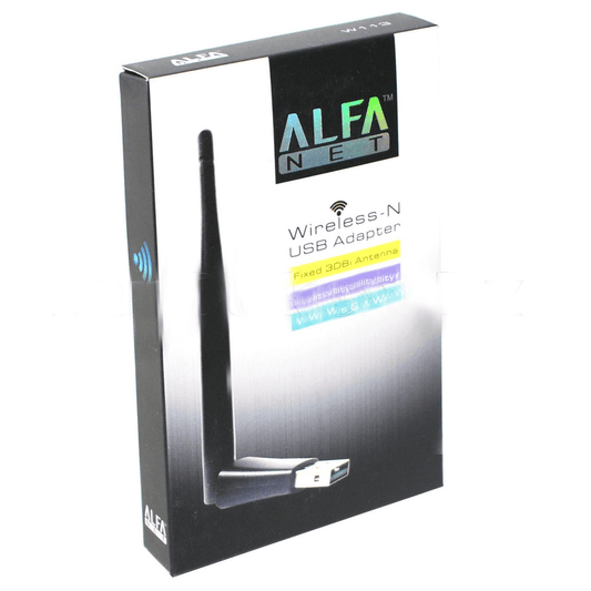 Alfa wifi usb w113 3dbi mt 7601 anteena adapter