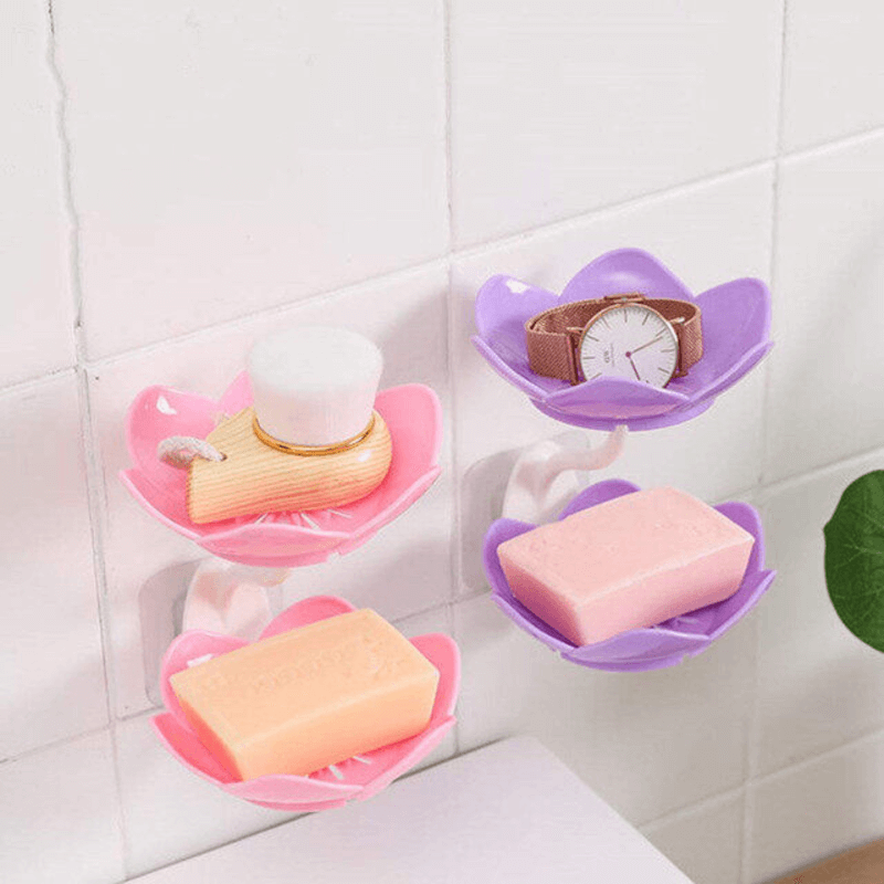 2 pcs double flower soap tray