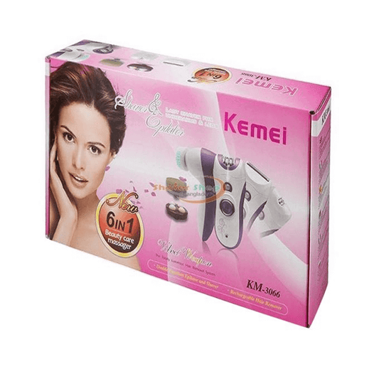 Kemei km-3066 6 in 1 rechargeable epilator