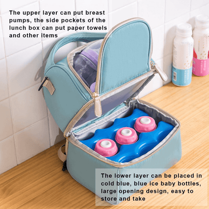 Double layer picnic camping food carrier bag