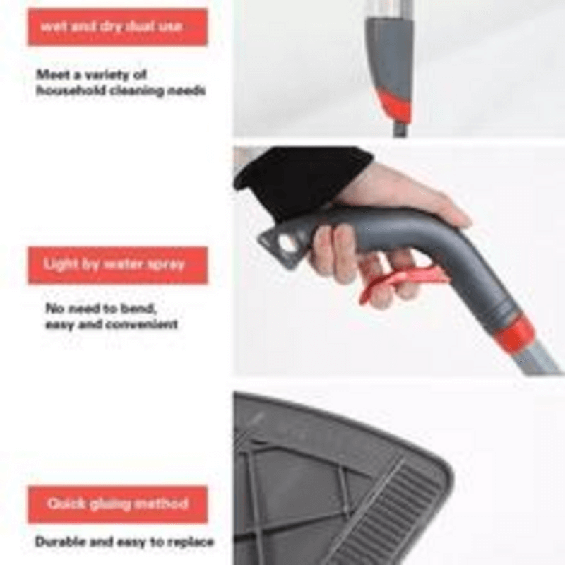 Self spray mop with micro fiber pad