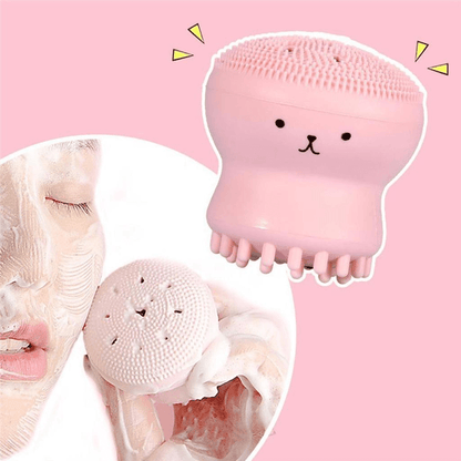 Silicone facial cleansing octopus massage brush