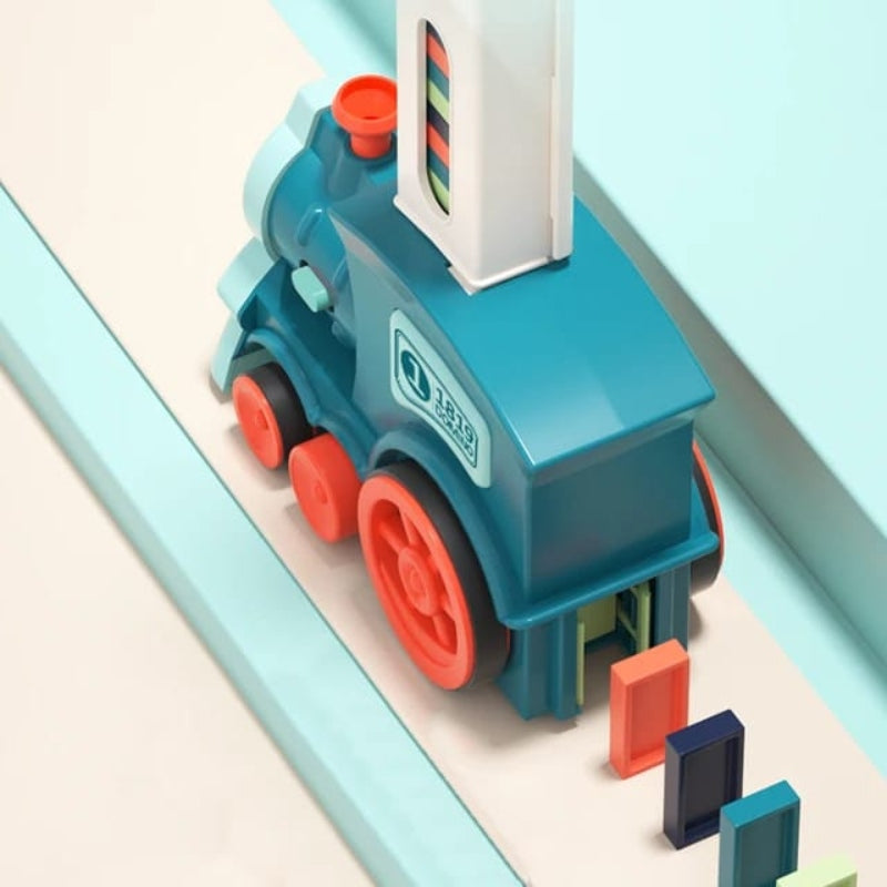 Battery operated dominos train