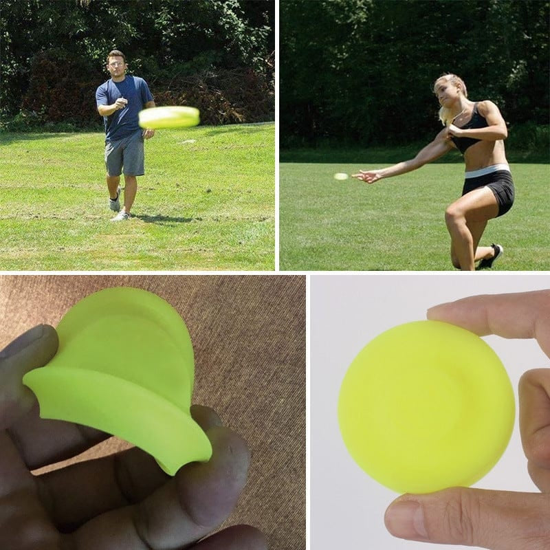 1pc Creative Mini Silicon Frisbee Hand Push