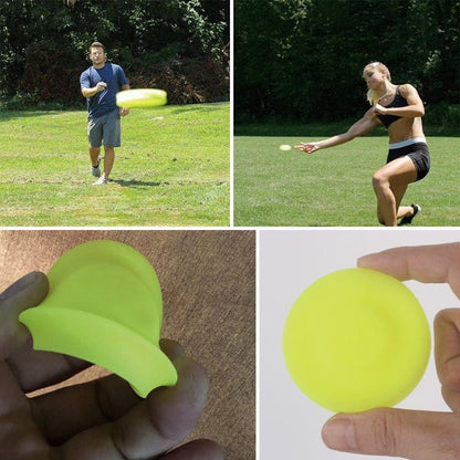 1pc Creative Mini Silicon Frisbee Hand Push