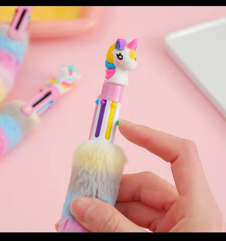 6pcs ballpoint pen stuffed animal