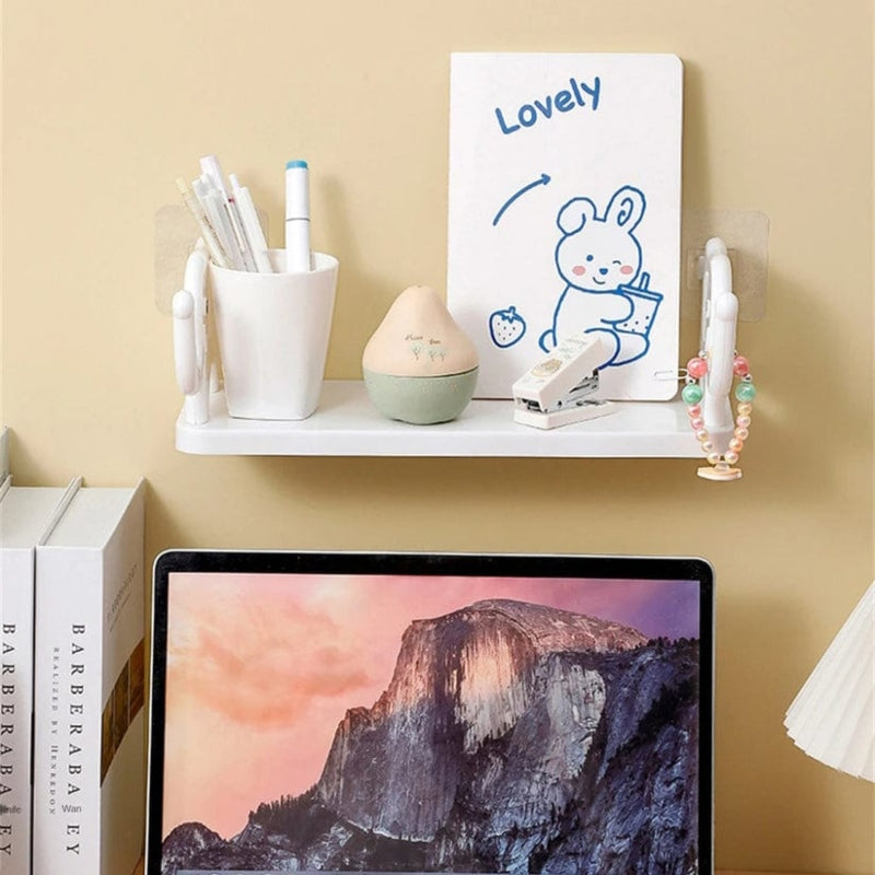 Multifunctional elephant shape wall mounted storage shelf