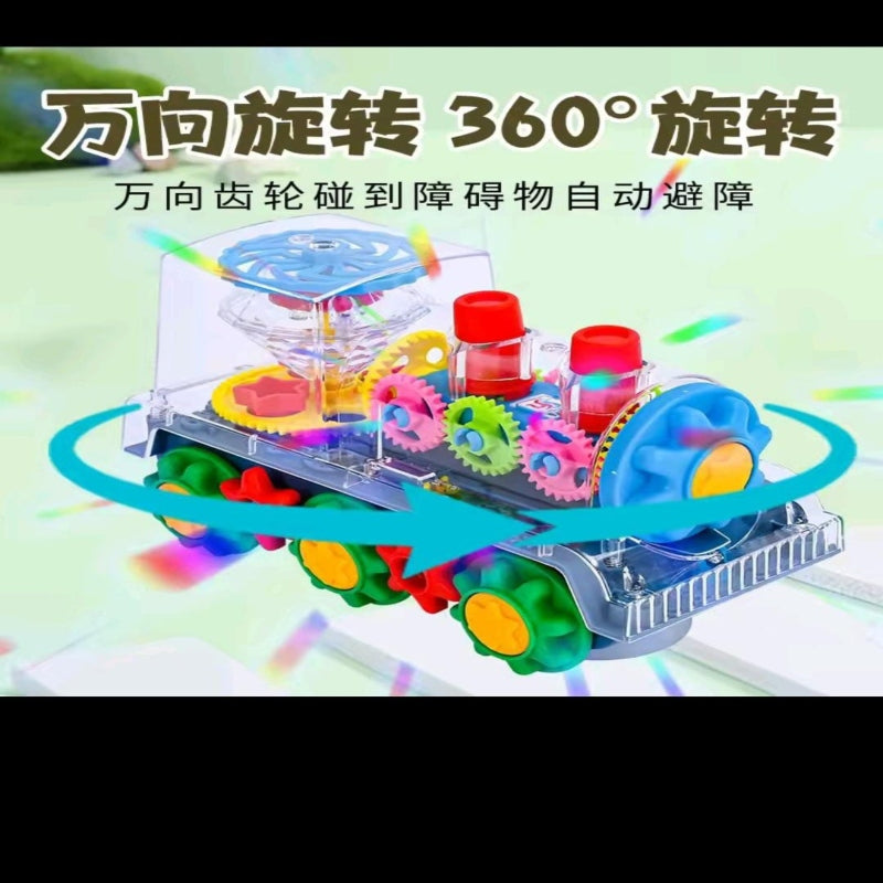 BATTERY OPERATED GEAR TRAIN WITH LIGHT SOUND