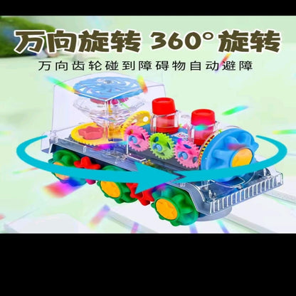 BATTERY OPERATED GEAR TRAIN WITH LIGHT SOUND