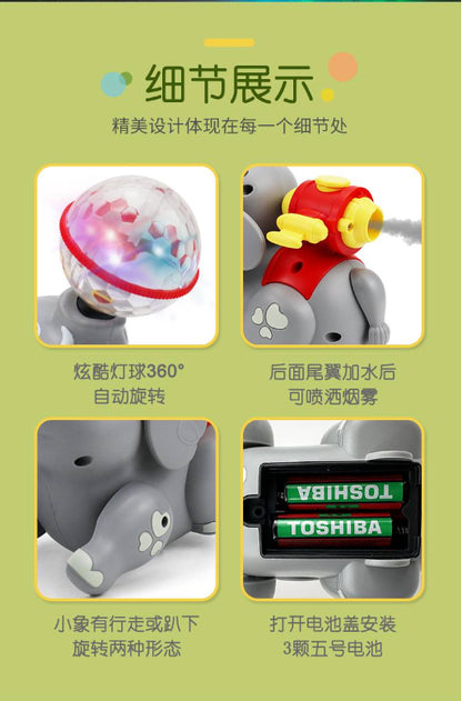 Electric Crawling Spray camel With Light and Sound