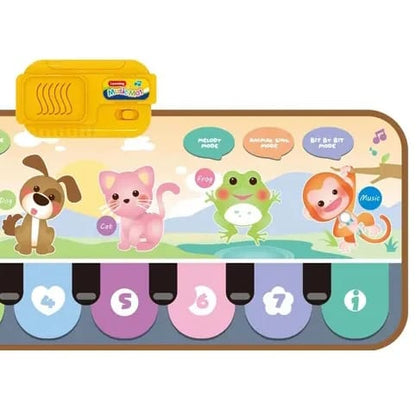 Battery operated piano music mat