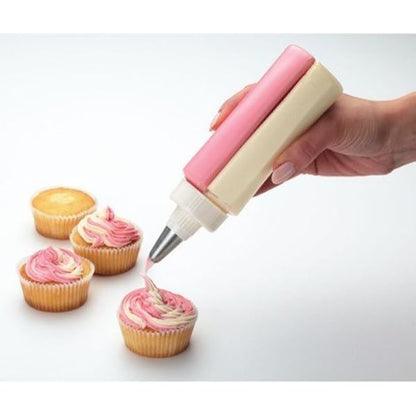 2in1 twin double cake decorating icing bottle