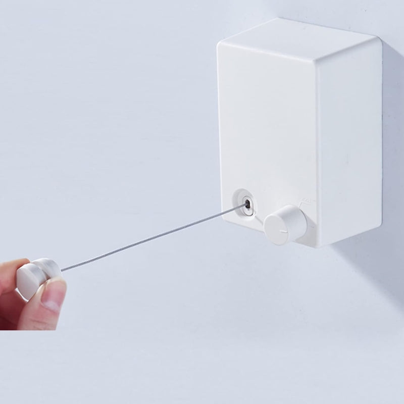 Wall mounted drying string retractable clothesline rope 4.2m