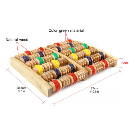 Traditional Wooden Roller Foot Massager