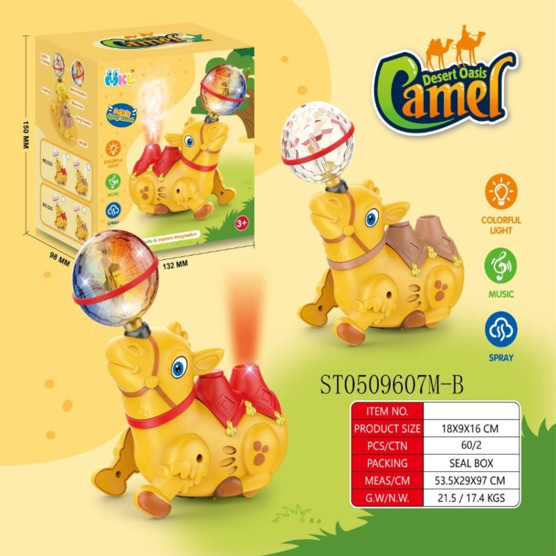 Electric Crawling Spray camel With Light and Sound