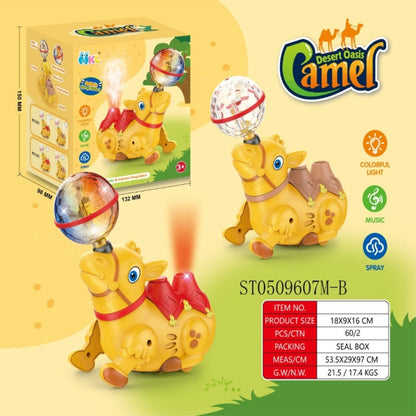 Electric Crawling Spray camel With Light and Sound