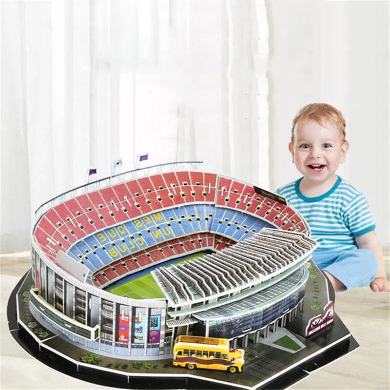 3d puzzle soccer stadium model
