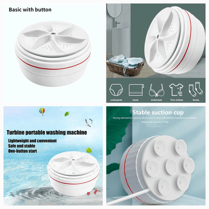 Portable ultrasonic turbine wash