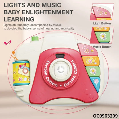 battery operated camera with piano light sound