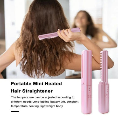 Wireless professional hair straightener curler