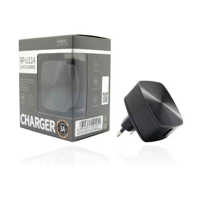 Remax fast charger rp-u114 single port quick charger 3a 