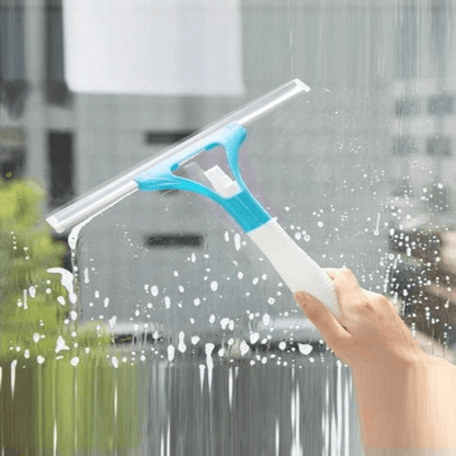 Shower squeegee mirror & window cleaning wiper pack of 2