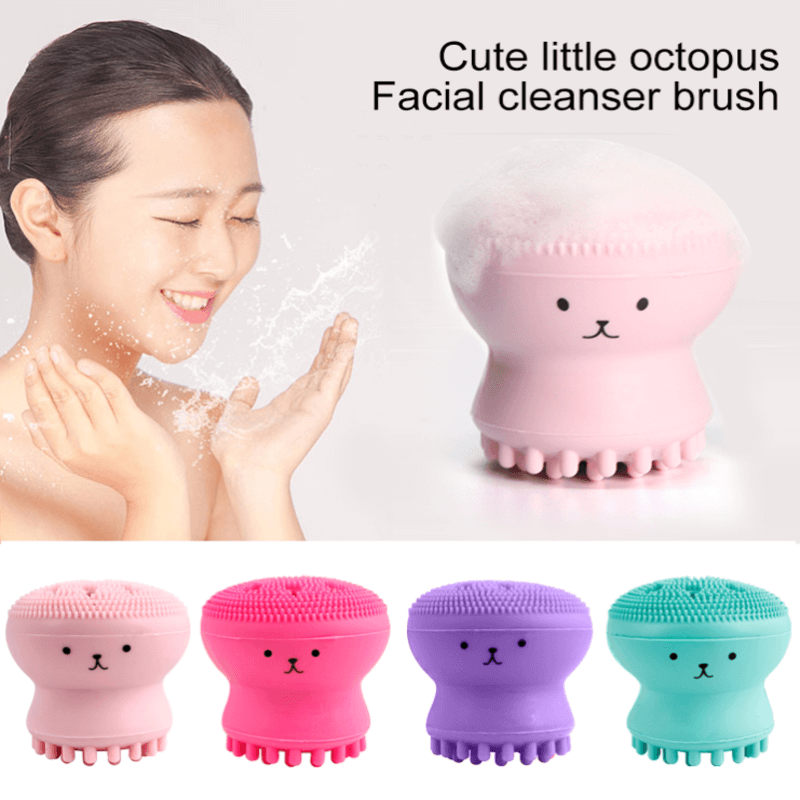 Silicone facial cleansing octopus massage brush