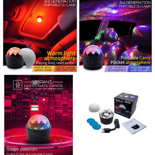 Magnetic usb lighting voice control for car