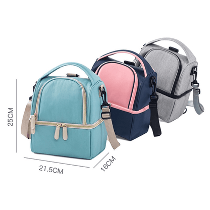 Double layer picnic camping food carrier bag