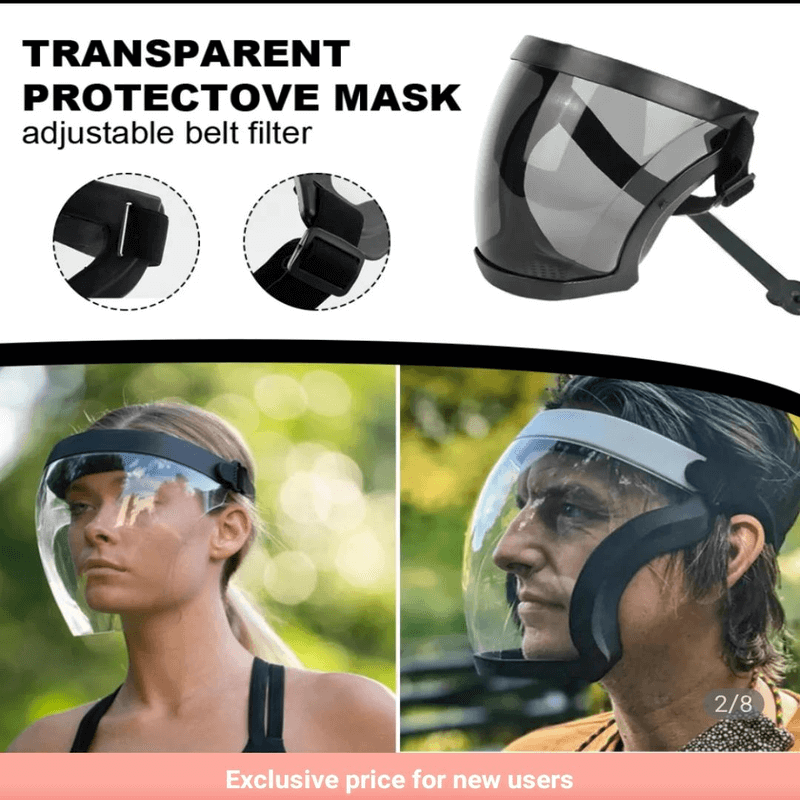 Super protective face shield with filter