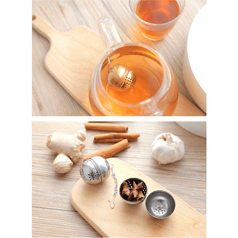 Pack-of-2 stainless steel tea ball infuser