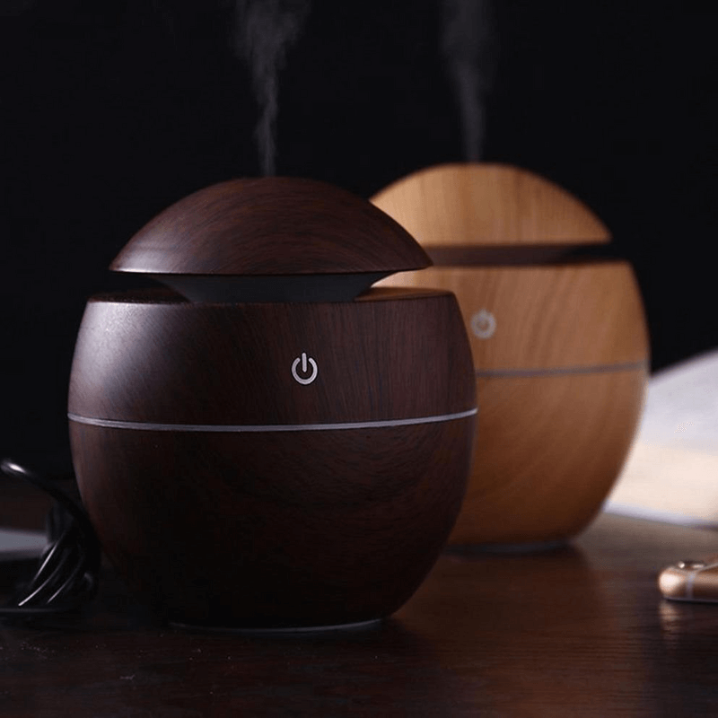Round wooden humidifier