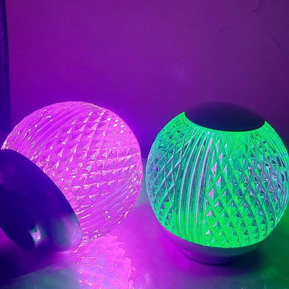 Glass round rgb lamp