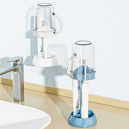 Creative Toothbrush Holder With Mouthwash Cup