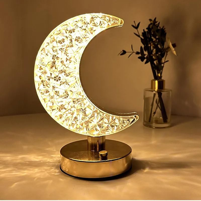 Led moon shape touch sensor night light